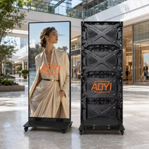 W640xH1920mm Outdoor Foldable LED Poster Screen P2.5 P3 P4 Waterproof Digital Signage Advertising Display Splicing Video Wall