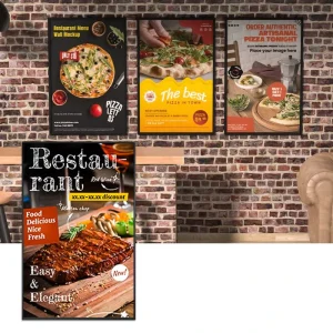 Wall-mounted Advertising Display for Storefront Product Promotion, Touchscreen High-definition Network Advertising Machine