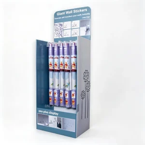 Wallpaper Cardboard Hook Display Racks Corrugated Umbrella Rain Gear Hook Cardboard Floor Stand Pop up Umbrella Display