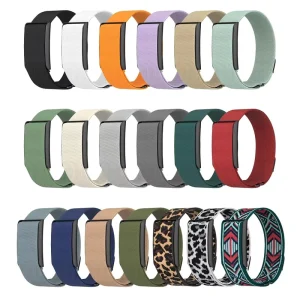 Washable Flexible Woven Nylon Backpack Style Watch Bands for Amazfit Helio Smartwatches