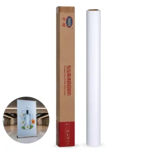 Water Based Matte PVC Film Roll Self Adhesive Printing Materials For Roll Up Banner Sign Digital Printing OEM