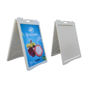 Water Filled Lightweight Folding Portable Plastic Double-Sided Display A-Frame Sidewalk Curb Sign Quick-Change System