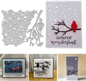 Water and Birds Metal Cutting Die Template for DIY Photo Albums Gift Boxes Paper Cards Greeting Cards and Scrapbooking