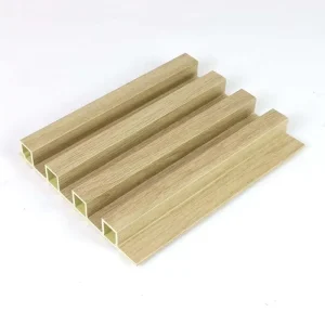 Waterproof 3D Slat Decorative WPC PVC Interior Wall Panels
