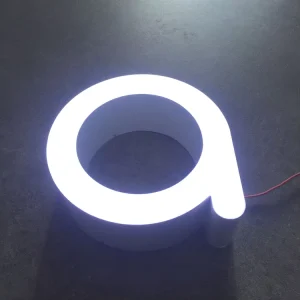 Waterproof Acrylic Frontlit 3D Logo Signs No Edge LED Channel Letters For Car Company Hospital Decoration
