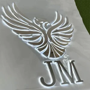 Waterproof Business Storefront Signage Outside Indoor Company Store Logo Illuminated Light Signage Wall Decor