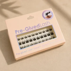 Waterproof Cat Eye Cluster Lash Kit Custom Logo Private Label Packaging