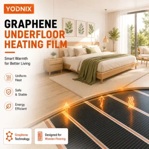 Waterproof Durable Graphene Heating Film Electric Radiant Heating System for Residential Outdoor Hotel Kitchen Use