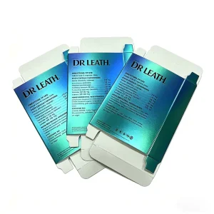 Waterproof Hologram UV Custom White Cardboard Tuck Box Packaging with Offset Printing and UV Coating