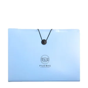 Waterproof PP Material Morandi File Organ Bag Test Paper Clamp Student Use File Arrangement Multi-Layer Storage File Folder