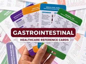 Waterproof PVC Nursing Reference Card Nurse Badge Clinical Medical Reference Cards for Nurse Student Work Accessories