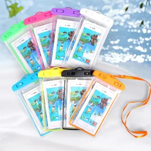 Waterproof Sports Design Phone Case Bag with PC TPU Material Multi Color Luminous Touch Screen for iPhone