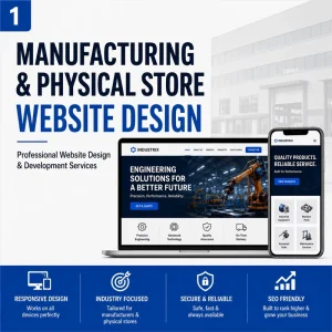 Website Design and Development for Manufacturing with Custom Corporate E Commerce and Industrial Portal Solutions