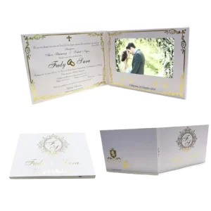 Wedding Invitation LCD Video Brochure, Romantic Video Brochure Card & Video Greeting Card
