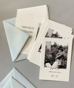 Wedding Invitation with Modern Design Featuring Your Photo to Customize