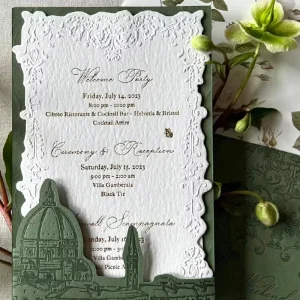 Western-style Creative High-end Custom-made Embossed Wedding Invitations for Annual Meetings Birthdays Business Events