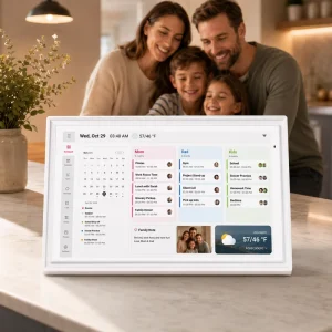 Whale Framely App FHD Interactive Touchscreen Family Planner To Do List Family Schedules Picture Frame 15.6″ Digital Calendar
