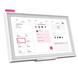 WiFi Digital Family Planner Calendar Wall-Mounted Touchscreen Day Clock with Photo Sync App