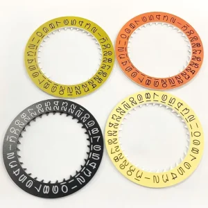 Win Win Vintage Flat 4 Font White Date Wheel Overlay for NH35 NH36 2824 8215 Movement Mod Parts 3H Date