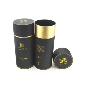 Wine Round Tube Packaging Bottle Box Paper Custom Printed Newsprint Paper