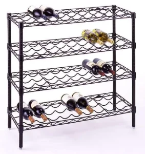 Wire Rack Wine Storage Display Rack Refrigerated Collection Display Rack Stackable Storage Rack Garage Tool Storage Rack