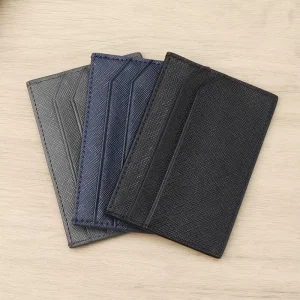 Women Men’s Sleeve Cover Pocket New Minimalist Mini Card Clip PU Material Youth Universal Wallet