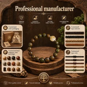 Wooden Bead Bracelet Costume Jewelry Crafts Aromatherapy Bracelet