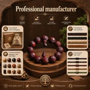 Wooden Bead Bracelet Diy Vintage Look Costume Fashion Chinese Fancy Beads Aromatherapy Bracelet