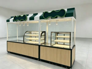 Wooden Bread Display Rack Multilayers Supermarket Shelving for Bakery