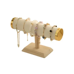 Wooden Jewelry Organizer Display Stand Watch Display Stand Bracelet Holder for Store Retail Bangle Exhibition Rack for Jewelry