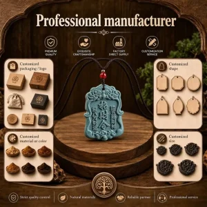 Wooden Pendant Lightweight Designer Fragrance Jewelry Jewellery Aromatherapy Pendant