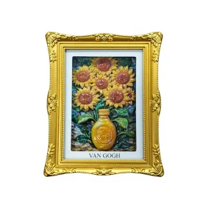 World Famous Paintings 3D Stereo Refrigerator Magnets Decorative Figurines Van Gogh Series Resin Crafts Souvenirs Collectibles
