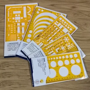 XR Template Straight Ruler for Drawing Design Curve Circle Ellipse Chemical Electrician Radius