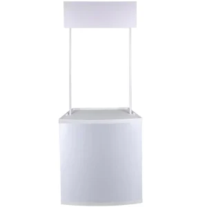 YTSF C38 Custom Round pp Table White Not Included Printing Reusable Waterproof Durable Portable Promotion Trade Show
