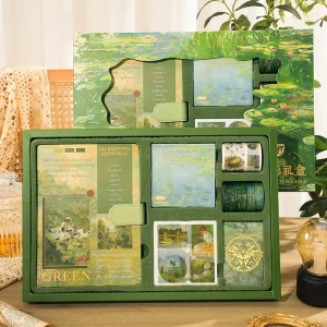YZ Diverse High Appearance Retro Oil Painting Handbook Set Digital Printing for Classic Student Graduation Box Packaging Gift
