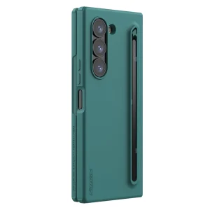 for Samsung Galaxy Z Fold6 5G Flex Pure PC + Liquid Silicone Phone Case with S Pen