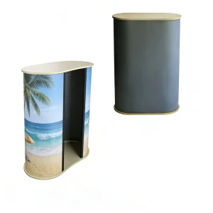 sales promotion counter Hollow Board Display Stand with Custom Printing for Trade Show Exhibition and Pop-up Booth Use